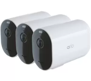 ARLO Pro 4 XL 2K HDR WiFi Security Camera System - 3 Cameras, White, Black,White