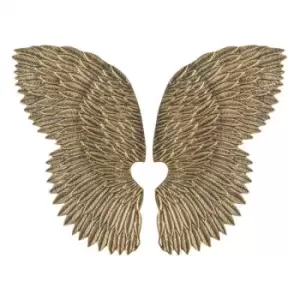 Gallery Interiors Paris Wings Sculpture in Antique Gold