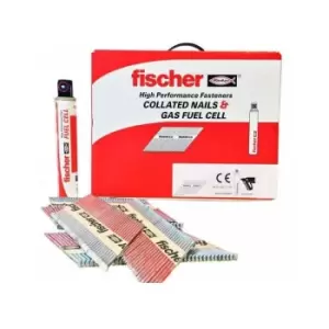 Fischer - 51 x 2.8 Ring Stainless Steel Nails With Gas Qty 1100