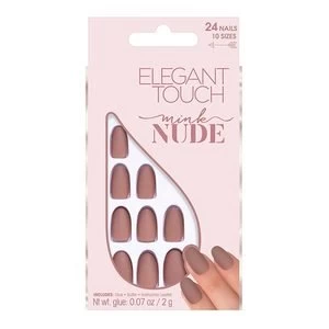 Elegant Touch Fake Nails Nude Collection - Mink