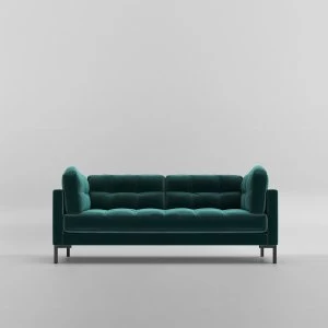 Swoon Landau Velvet 2 Seater Sofa - 2 Seater - King Fisher