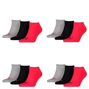 12 Pairs of Puma Invisible Sneaker Socks, Size35 - 49 (UK 2 - 15.5), Unisex For Him or Women, Ankle...