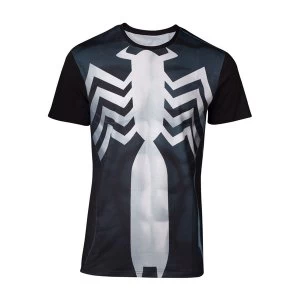 Spider-man - Venom Suit Sublimation Mens Medium T-Shirt - Black