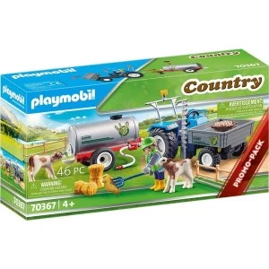 Playmobil Country Promo Loading Tractor with Water Tank Playset