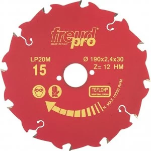 Freud LP20M Wood Cutting Circular Saw Blade 250mm 24T 30mm