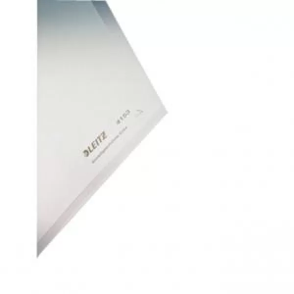 Leitz Premium L-Shaped Folder, A4, 40 Sheet Capacity, Top/Right Opening, PVC, Glass Clear