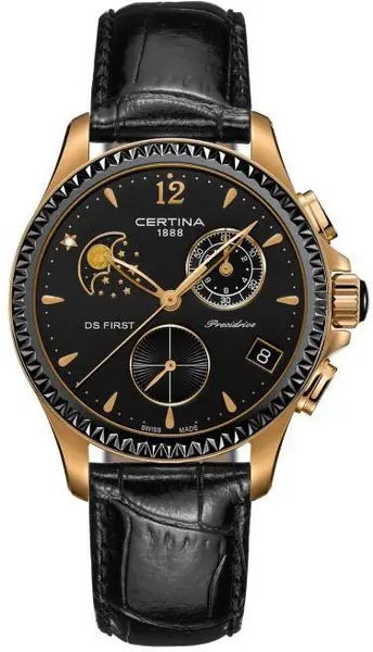 Certina Watch DS First Lady Moon Phase - Black CRT-441