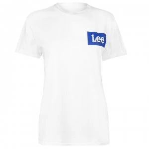 Lee Jeans Lee Logo T Shirt Womens - VANILLA ICE