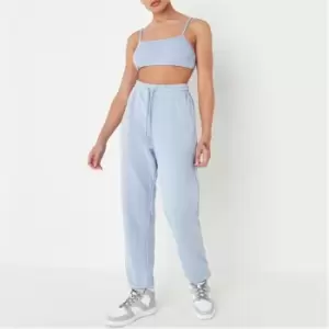 Missguided Jogger and Bralet Set - Blue