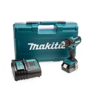 DHP485STX5 18V lxt Brushless Combi Drill with 1x 5.0Ah Battery + 101pc Accessory Kit - Makita