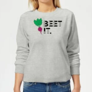 Beet It Womens Sweatshirt - Grey - 3XL