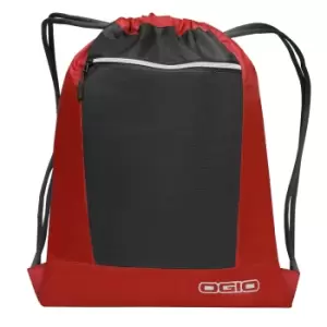 Ogio Endurance Pulse Drawstring Pack Bag (One Size) (Deep Red/ Black)