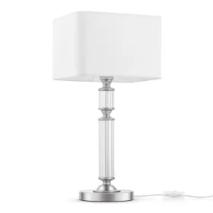 Classic Ontario Chrome Table Lamp with Shade