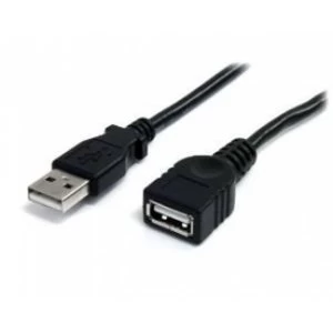 3 ft Black USB 2.0 Extension Cable A to A MF