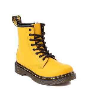 Dr Martens Childrens 1460 8 Lace Boot - Yellow, Size 5 Older