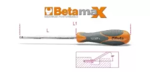 Beta Tools 1293BP Beta MAX Ball End Hexagon Driver 8mm 012930515