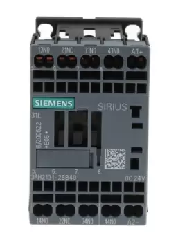 Siemens Control Relay - 3NO + 1NC, 10 A Contact Rating, 24 Vdc, 4P