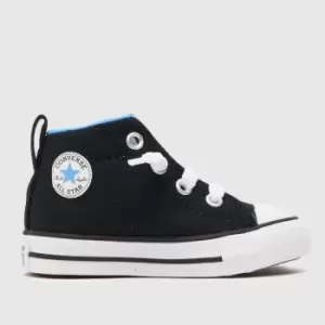 Converse Black And Blue All Star Hi Street Easy Boys Toddler Trainers