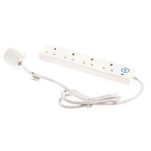 Extension Lead Power Surge Strip with Spike Protection 4 Way 2 Metre
