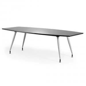 Trexus 2400x1200x800mm Boardroom Table High Gloss Black Ref I000729