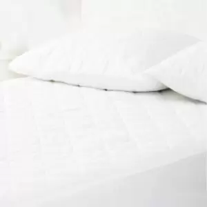 Belledorm 100% Cotton Antibacterial Extra Deep Quilted Continental Pillow Protector