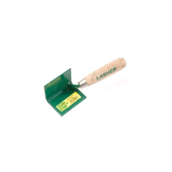Corner Cove Inside Trowel With 75mm Wooden Handle - Lasher