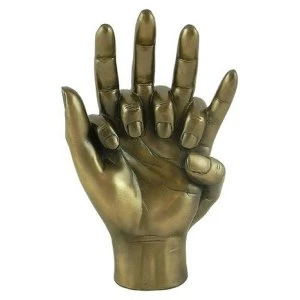 Hands Entwined Cold Cast Bronze Sculpture