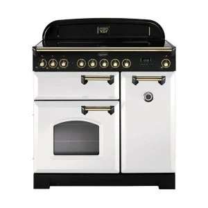 Rangemaster CDL90EIWH-B Classic Deluxe 90cm Induction Range Cooker