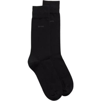 Boss 2 Pack Plain Socks - Black