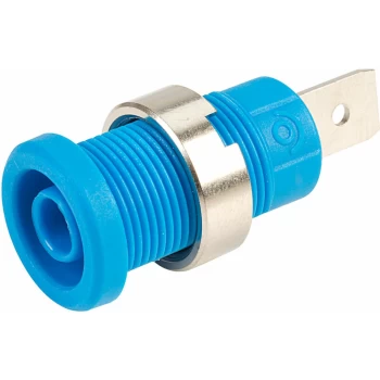 3266-C-Bl Blue Shrouded Socket (6.3mm Faston) - PJP