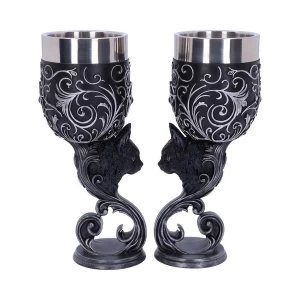 Familiars Love Twin Cat (Set of 2) Goblets