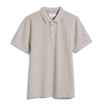 Farah Blanes Short Sleeve Polo Shirt - SmokeyBrown050
