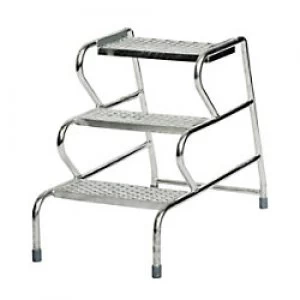 FORT Ladder No Handrail 3 Steps Galvanised Capacity: 150 kg