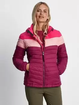 TOG24 Garriston Multi Panel Padded Jacket, Pink, Size 14, Women
