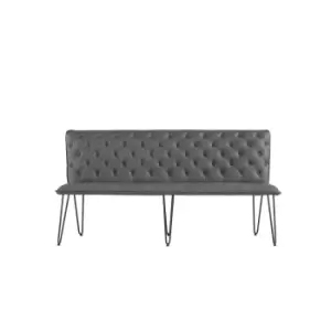 Kettle Interiors Studded Back 1.8m Bench Grey