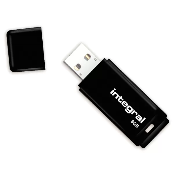 INTEGRAL MEMORY USB 2.0 Flash Drive Black 8GB