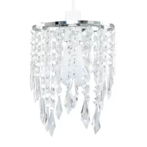 Acrylic Pendant Shade with Clear Droplets