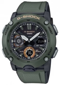 Casio G-Shock Carbon Core Guard Green Rubber Strap GA- Watch