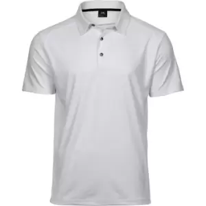 Tee Jays Mens Luxury Sport Polo Shirt (XL) (White)