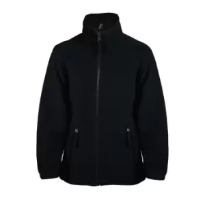 SOLS Childrens/Kids North Zip-Up Fleece Jacket (4yrs) (Black)