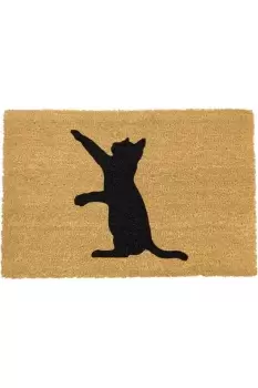 Cat On Two Legs Doormat - Regular 60x40cm