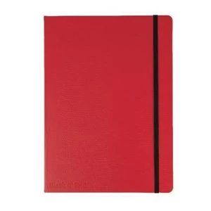 Black n Red B5 Notebook Journal Soft Cover 90g/m2 Numbered Pages Red