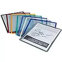 Durable Display Panel Assorted A4 Polypropylene, Plastic 21 x 29.7cm Pack of 5