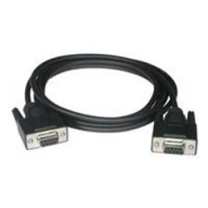 C2G 5m DB9 F/F Null Modem Cable Black