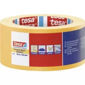 tesa PRECISION STANDARD 04344-00000-00 Masking tape Praezisionskrepp Yellow (L x W) 50 m x 50 mm