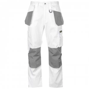Dunlop On Site Trousers Mens - White/Grey