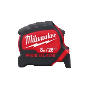 Milwaukee Hand Tools 4932471818 Premium Wide Blade 8m / 26ft Tape Measure