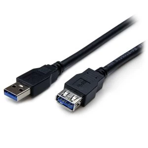 6 ft Black SuperSpeed USB 3.0 Extension Cable A to A MF