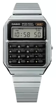 Casio CA-500WE-1AEF Vintage Calculator Black / Stainless Watch