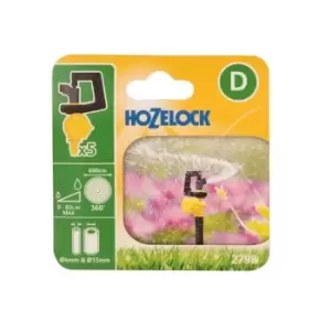 Hozelock 2798 Adjustable 360° Mini Sprinkler (Pack 5)